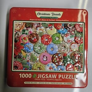 Christmas Donuts Jigsaw Puzzle - 1000 Pieces - Red
